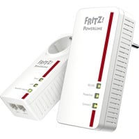 FRITZ! FRITZ!Powerline 1260E WLAN Set, PowerLAN Powerline 1260E WLAN Set, 1200 Mbit/s, IEEE 802.11a, IEEE 802.11b, IEEE 802.11g, IEEE 802.11h, IEEE 802.11i, Type F, Gigabit Ethernet, 10,100,1000 Mbit/s, 10BASE-T, 100BASE-T, 1000BASE-T