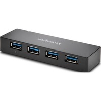 Kensington USB 3.0 4-PORT HUB+CHG, USB hub USB 3.2 Gen 1 (3.1 Gen 1) Micro-B, USB 3.2 Gen 1 (3.1 Gen 1) Type-A, 5000 Mbit/s, Sort, Apple iPad 4, iPad Air, iPad mini, Windows 7, Windows 7 Enterprise, Windows 7 Enterprise x64, Windows 7 Home Basic, Windows 7 Home...