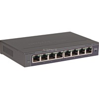 Netgear GS108E Administreret Gigabit Ethernet (10/100/1000) Sort, Switch grå, Administreret, Gigabit Ethernet (10/100/1000), Fuld duplex