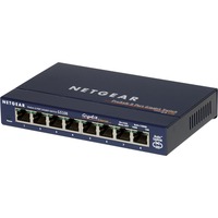 Netgear GS108GE netværksswitch Ikke administreret Gigabit Ethernet (10/100/1000) Blå Blå, Ikke administreret, Gigabit Ethernet (10/100/1000), Fuld duplex, Detail