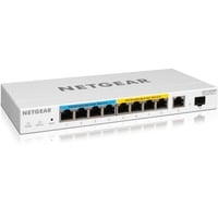 Netgear GS110TUP Administreret L2/L3 Gigabit Ethernet (10/100/1000) Strøm over Ethernet (PoE) Hvid, Switch Administreret, L2/L3, Gigabit Ethernet (10/100/1000), Strøm over Ethernet (PoE), Stativ-montering, Kan monteres på væggen