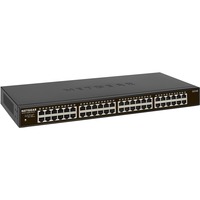 Netgear GS348 Ikke administreret Gigabit Ethernet (10/100/1000) 1U Sort, Switch Ikke administreret, Gigabit Ethernet (10/100/1000), Stativ-montering, 1U