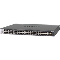 Netgear M4300-48X Administreret L3 10G Ethernet (100/1000/10000) 1U Sort, Switch Administreret, L3, 10G Ethernet (100/1000/10000), Stativ-montering, 1U