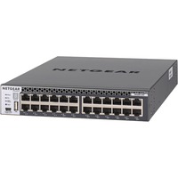 Netgear XSM4324CS Administreret L3 10G Ethernet (100/1000/10000) 1U Sort, Switch Administreret, L3, 10G Ethernet (100/1000/10000), Stativ-montering, 1U