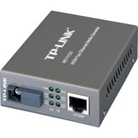 TP-Link MC111CS netværksomformer til medie 1000 Mbit/s 1550 nm Enkeltilstand Sort, Konverter grå, 1000 Mbit/s, IEEE 802.3, IEEE 802.3u, IEEE 802.3x, Gigabit Ethernet, 1000 Mbit/s, UTP 3, 4, 5e, 5, SC, Detail