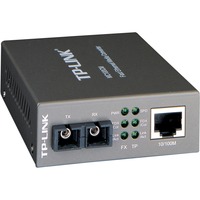 TP-Link Omada MC100CM netværksomformer til medie 100 Mbit/s 1310 nm Multitilstand Sort, Konverter grå, 100 Mbit/s, IEEE 802.3, IEEE 802.3u, IEEE 802.3x, 10,100 Mbit/s, Fuld, Halvt, Cat3, Cat4, Cat5, Cat5e, 2000 m