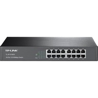 TP-Link TL-SF1016DS netværksswitch Ikke administreret Fast Ethernet (10/100) 1U Sort Sort, Ikke administreret, Fast Ethernet (10/100), Stativ-montering, 1U