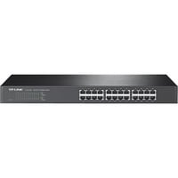 TP-Link TL-SF1024 Ikke administreret Fast Ethernet (10/100) 1U Grå, Switch Sort, Ikke administreret, Fast Ethernet (10/100), Fuld duplex, Stativ-montering, 1U