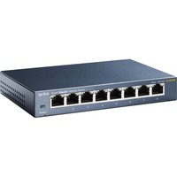 TP-Link TL-SG108 netværksswitch Ikke administreret L2 Gigabit Ethernet (10/100/1000) Sort grå, Ikke administreret, L2, Gigabit Ethernet (10/100/1000), Fuld duplex, Kan monteres på væggen