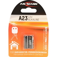 Ansmann 1510-0024 husholdningsbatteri Engangsbatteri LR32A Alkaline Engangsbatteri, LR32A, Alkaline, 12 V, 2 stk, Sort