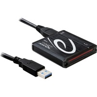 DeLOCK USB 3.0 Card Reader All in 1 kortlæser USB 3.2 Gen 1 (3.1 Gen 1) Sort Sort, Kompakt flash (CF), Hukommelsesstick (MS), microSDHC, MMC, MS Duo, MS PRO, MS PRO Duo, SD, SDHC,..., Sort, Windows XP, Vista, 7 Mac OS 10.5, 10.6, Linux ex Kernel 2.6, USB 3.2 Gen 1 (3.1 Gen 1), Kasse, USB, Detail