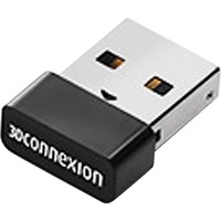 3DConnexion 3DX-700069 netværkskort RF trådløst, Modtager Sort, Ledningsført, USB, RF trådløst, Sort