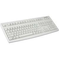 CHERRY G83-6104 tastatur Universel USB QWERTY US engelsk Grå Beige, Amerikansk layout, Fuld størrelse (100 %), Ledningsført, USB, QWERTY, Grå