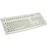 CHERRY G83-6105 tastatur Universel USB UK engelsk Grå Beige, Layout i Storbritannien, Fuld størrelse (100 %), Ledningsført, USB, Grå