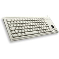 CHERRY G84-4400 tastatur Universel PS/2 QWERTY US engelsk Grå Beige, Amerikansk layout, Cherry mekanisk, Fuld størrelse (100 %), Ledningsført, PS/2, QWERTY, Grå
