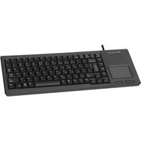 CHERRY XS Touchpad tastatur Universel USB QWERTY US engelsk Sort Sort, Amerikansk layout, Fuld størrelse (100 %), Ledningsført, USB, QWERTY, Sort