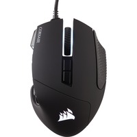 Corsair Scimitar RGB Elite mus Højre hånd USB Type-A Optisk 18000 dpi, Gaming mus Sort, Højre hånd, Optisk, USB Type-A, 18000 dpi, Sort