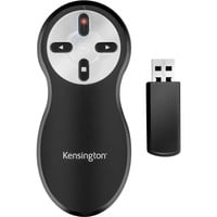 Kensington K33374US trådløs præsentationsenhed RF Sort, Studievært Sølv/Sort, RF, USB, 19,8 m, Sort