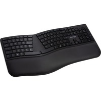 Kensington Pro Fit Ergo tastatur Universel RF trådløs + USB QWERTZ Tysk Sort Sort, DE-layout, Fuld størrelse (100 %), Kabel & trådløs, RF trådløs + USB, QWERTZ, Sort