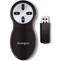 Kensington Wireless Presenter uden laser, Studievært Sort/Sølv, RF, USB, 20 m, Sort