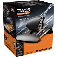 Thrustmaster TWCS Throttle Sort USB Joystick Analog PC, Schubregler Sort/Orange, Joystick, PC, Analog, Ledningsført, USB, Sort