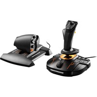 Thrustmaster T-16000M FCS Hotas Sort, Orange USB Joystick Analog/digital PC Sort/Orange, Joystick, PC, D-måtte, Analog/digital, Ledningsført, USB