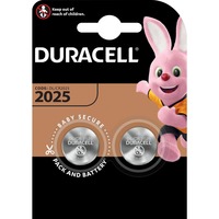 Duracell 2025 Engangsbatteri CR2025 Lithium Engangsbatteri, CR2025, Lithium, 3 V, 2 stk, Sølv