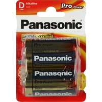 Panasonic 1x2 LR20PPG Alkaline 1.5V ikke-genopladeligt batteri Sølv, Alkaline, 1,5 V, 2 stk, Blå, Guld, Rød, 33,6 mm, 33,6 mm