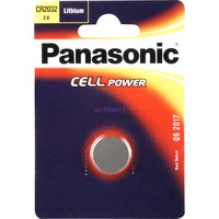 Panasonic CR2032 Lithium 3V ikke-genopladeligt batteri Sølv, Lithium, 3 V, 220 mAh, Rustfrit Stål, 2,9 g