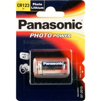 Panasonic CR-123APA/1B husholdningsbatteri Engangsbatteri Lithium Sølv, Engangsbatteri, Lithium, 3 V, 1 stk, Cylindrisk
