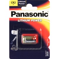 Panasonic Photo Lithium Battery CR-2 Engangsbatteri Nikkel-oxyhydroxide (NiOx) grå, Engangsbatteri, Nikkel-oxyhydroxide (NiOx), 3 V, 850 mAh, 15,6 mm, 15,6 mm