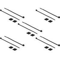DeLOCK 18680 kabelbinderbeslag Sort Nylon 10 stk, Kabelbindere Sort, Sort, Nylon, 10 stk