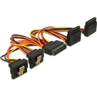 DeLOCK 60153 intern strømkabel 0,15 m 0,15 m, 4 x SATA 15-pin, SATA 15-stik, Hanstik, Hunstik, Guld