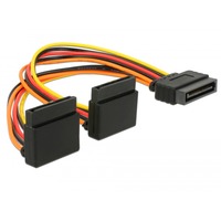 DeLOCK 60170 intern strømkabel 0,15 m 0,15 m, SATA 15-stik, 2 x SATA 15 stikben, Hanstik, Hunstik, Lige