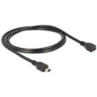 DeLOCK 82667 USB-kabel 1 m Sort, Forlængerledning Sort, 1 m, Hanstik/Hunstik, 480 Mbit/s, Sort