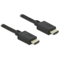 DeLOCK 85388 HDMI-kabel 2 m HDMI Type A (Standard) Sort Sort, 2 m, HDMI Type A (Standard), HDMI Type A (Standard), 3D, 48 Gbit/sek., Sort