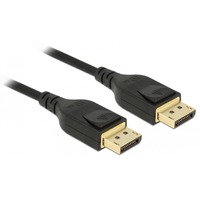 DeLOCK 85660 DisplayPort kabel 2 m Sort Sort, 2 m, DisplayPort, DisplayPort, Hanstik, Hanstik, 7680 x 4320 pixel