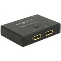 DeLOCK DisplayPort Video-Switches, DisplayPort switch Sort, DisplayPort, Sort, Plast, 3840 x 2160 pixel, 5 V, 820 mm