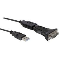 DeLOCK USB2.0 to serial Adapter DB9 Sort, USB 2.0, DB9