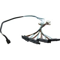 HighPoint mSAS kabel 1xSFF8643 > 4xSFF-8482 Sort
