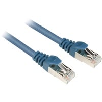 Sharkoon 0.25m Cat.6 S/FTP netværkskabel Blå 0,25 m Cat6 S/FTP (S-STP) Blå, 0,25 m, Cat6, S/FTP (S-STP), RJ-45, RJ-45