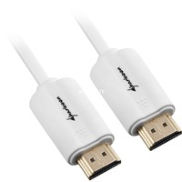 Sharkoon 1m, 2xHDMI HDMI-kabel HDMI Type A (Standard) Hvid Hvid, 2xHDMI, 1 m, HDMI Type A (Standard), HDMI Type A (Standard), 4096 x 2160 pixel, 3D, Hvid