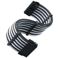 SilverStone ATX-forlængerkabel SST-PP07E-MBBW, Forlængerledning Sort/Hvid