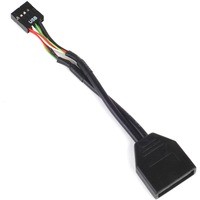 SilverStone G11303050-RT USB-kabel Sort, Adapter Sort, USB 3.0, USB 2.0, Sort