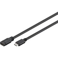 goobay 45393 USB-kabel 1 m USB 3.2 Gen 1 (3.1 Gen 1) USB C Sort, Forlængerledning Sort, 1 m, USB C, USB C, USB 3.2 Gen 1 (3.1 Gen 1), 5000 Mbit/s, Sort