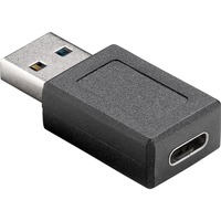 goobay 45400 kabel kønsskifter USB C USB A Sort, Adapter Sort, USB C, USB A, Sort