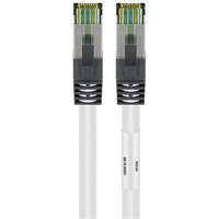 goobay 55123 netværkskabel Hvid 0,5 m Cat8.1 S/FTP (S-STP) Hvid, 0,5 m, Cat8.1, S/FTP (S-STP), RJ-45, RJ-45