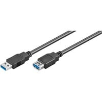 goobay 93998 USB-kabel 1,8 m Sort, Forlængerledning Sort, 1,8 m, Hanstik/Hunstik, Sort