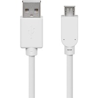goobay USB 2.0 A/micro-B 0.6m USB-kabel 0,6 m USB A Micro-USB B Hvid Hvid, 0,6 m, USB A, Micro-USB B, USB 2.0, Hanstik/Hanstik, Hvid