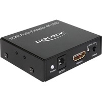 DeLOCK 62692 AV forlænger AV-modtager Sort, Adapter Sort, 3840 x 2160 pixel, AV-modtager, Sort, HDCP